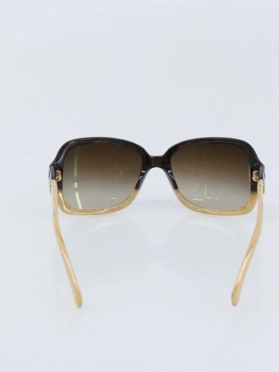 CHANEL COCO Mark Sunglasses plastic Beige 5177-A CC Auth BA11834